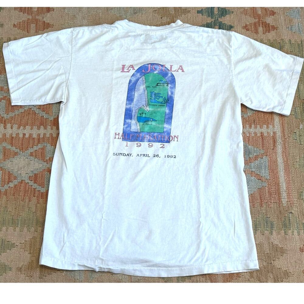 Vintage 1992 Marathon Short La Jolla Half Marathon Coastal Athletic